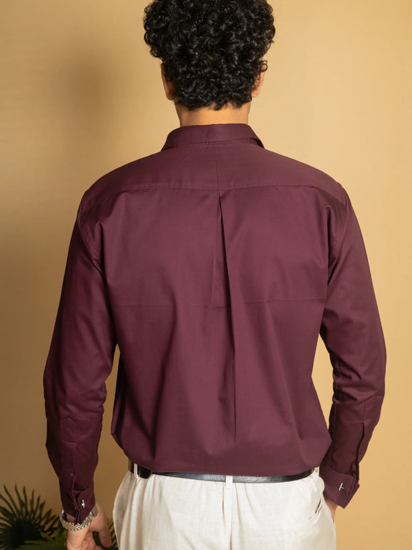 Cotton Poplin French Cuff Shirt