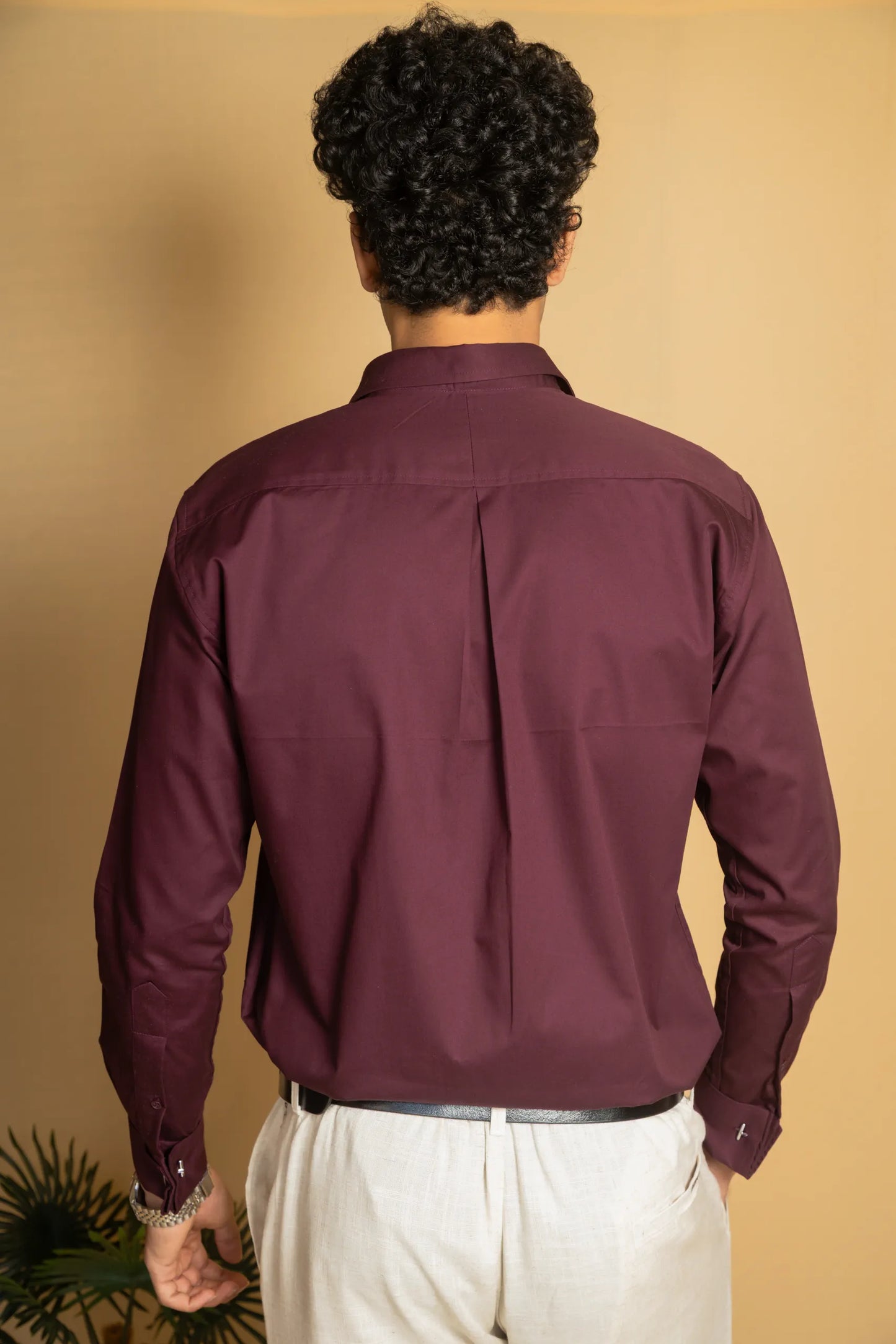 Cotton Poplin French Cuff Shirt