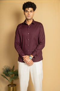 Cotton Poplin French Cuff Shirt