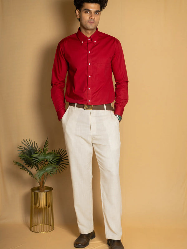 Cotton Poplin Oxford Shirt