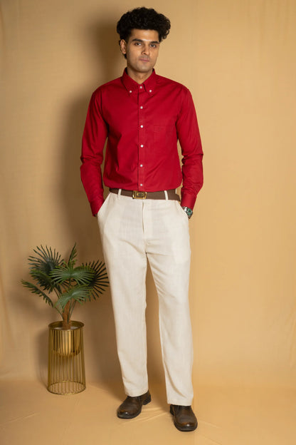 Cotton Poplin Oxford Shirt