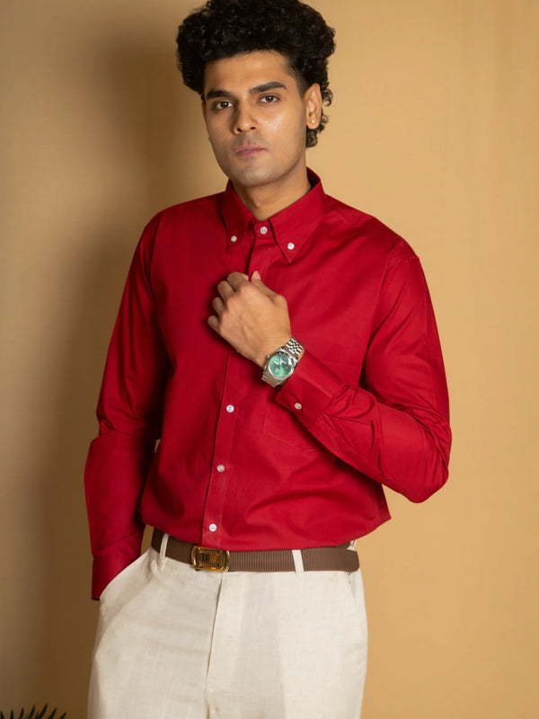 Cotton Poplin Oxford Shirt
