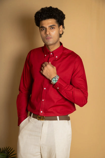 Cotton Poplin Oxford Shirt