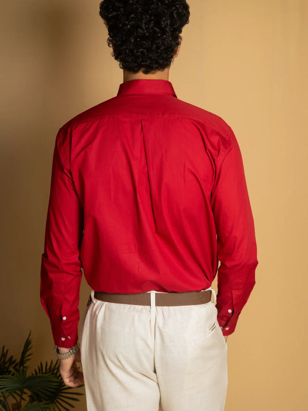Cotton Poplin Oxford Shirt