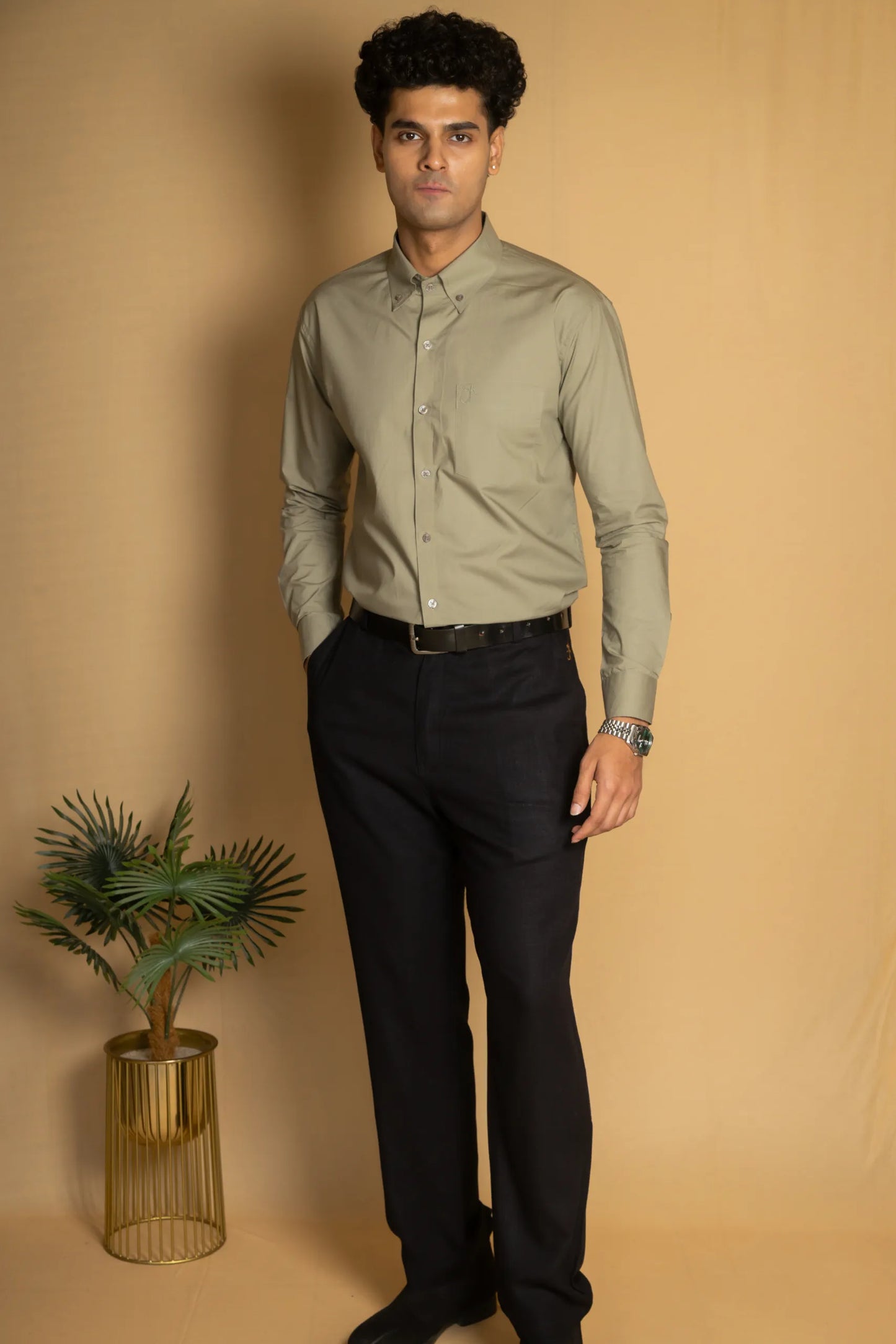 Cotton Poplin Oxford Shirt