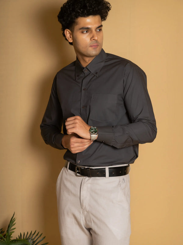 Cotton Poplin Oxford Shirt