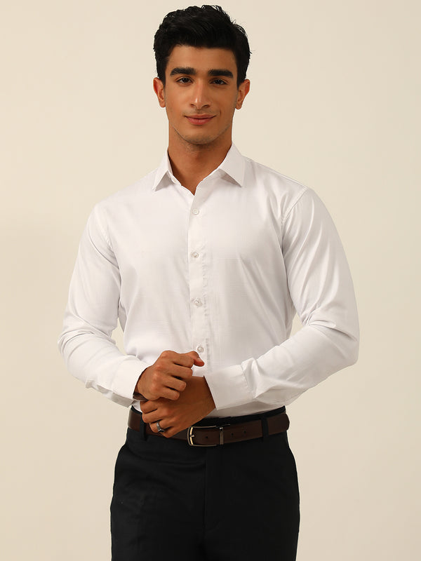 Checkered Egyptian Lycra Giza Cotton Formal Shirt