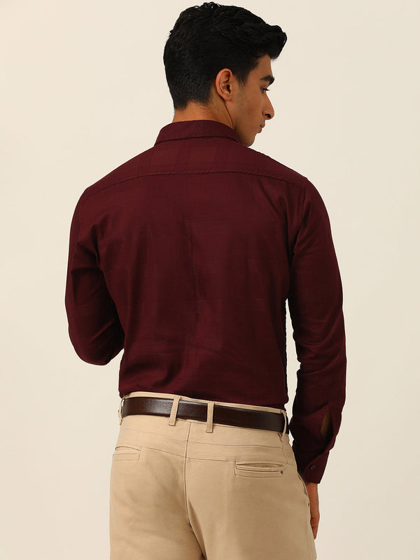 Checkered Egyptian Lycra Giza Cotton Formal Shirt