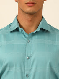 Checkered Egyptian Lycra Giza Cotton Formal Shirt
