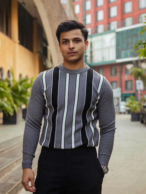 Striped Knitted Sweater