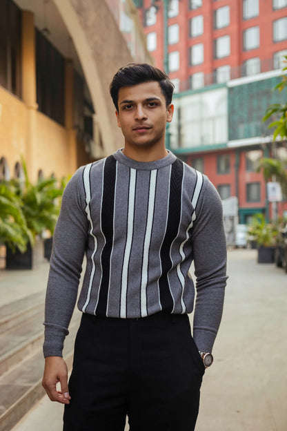Striped Knitted Sweater