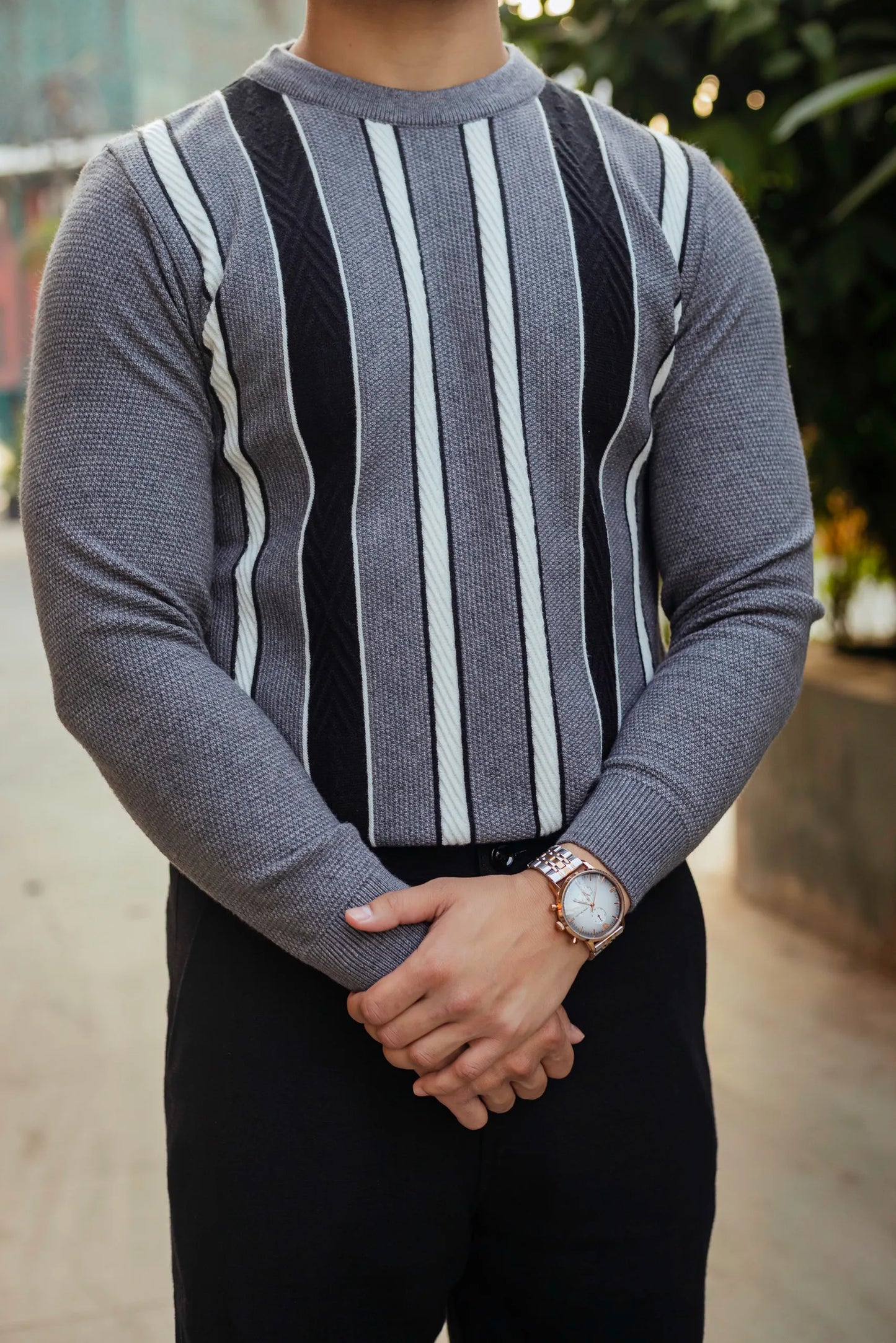 Striped Knitted Sweater