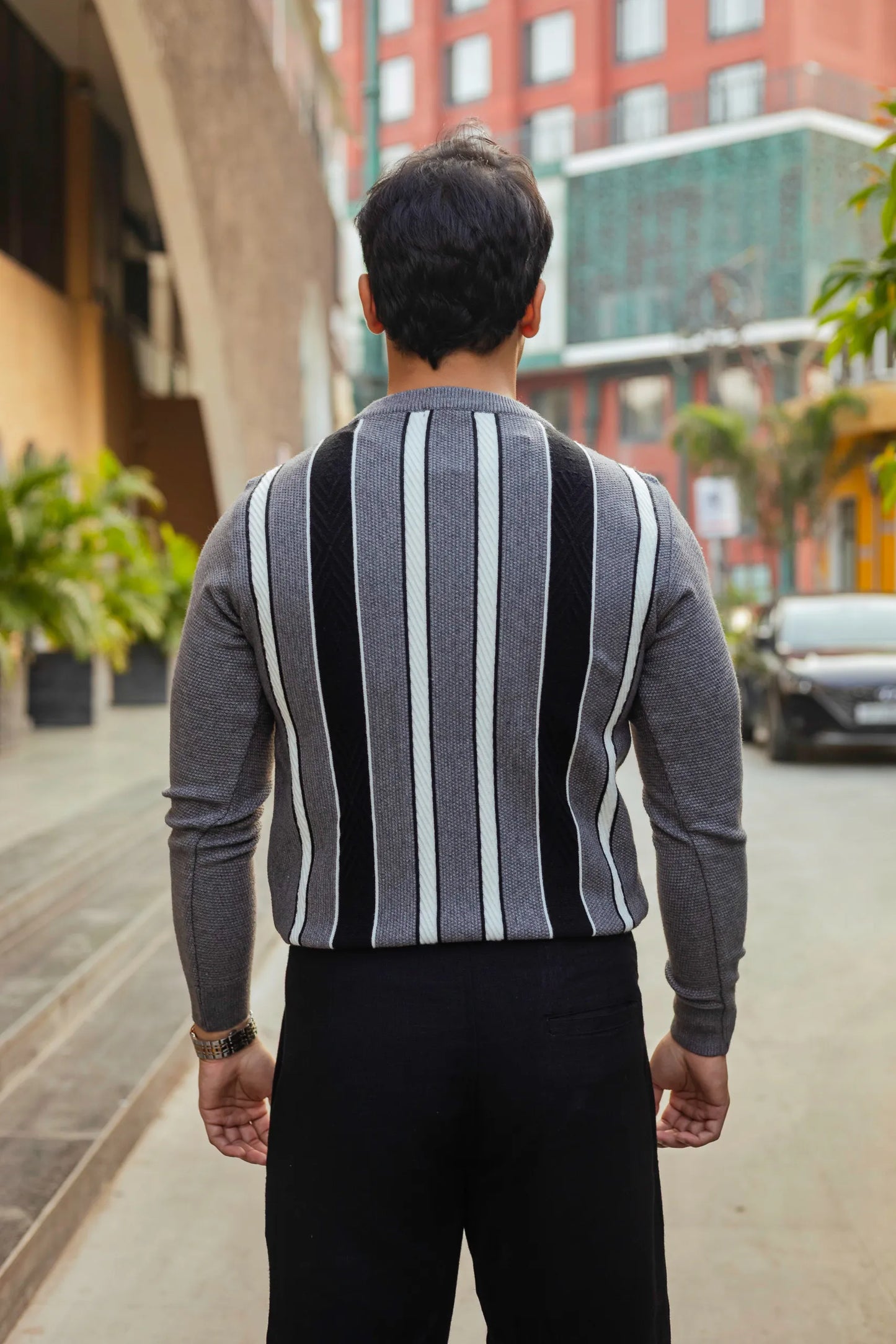 Striped Knitted Sweater