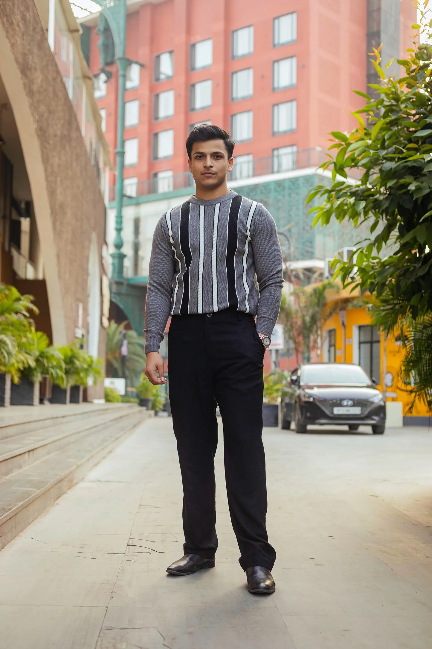 Striped Knitted Sweater