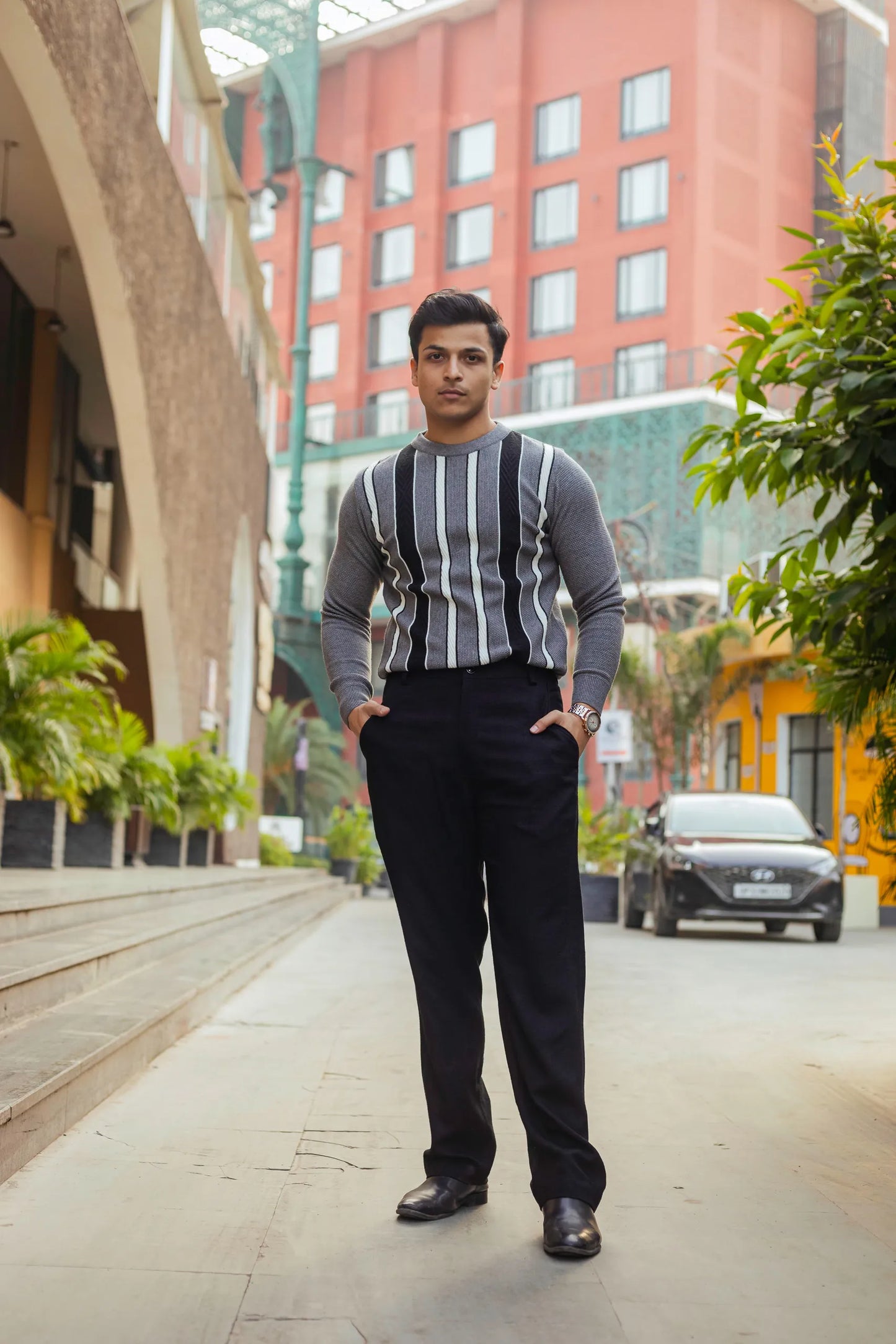 Striped Knitted Sweater