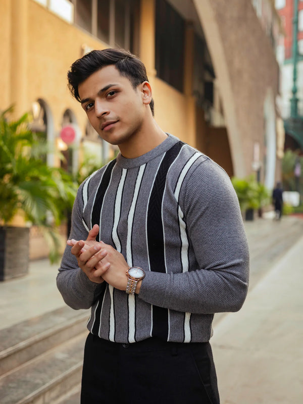 Striped Knitted Sweater