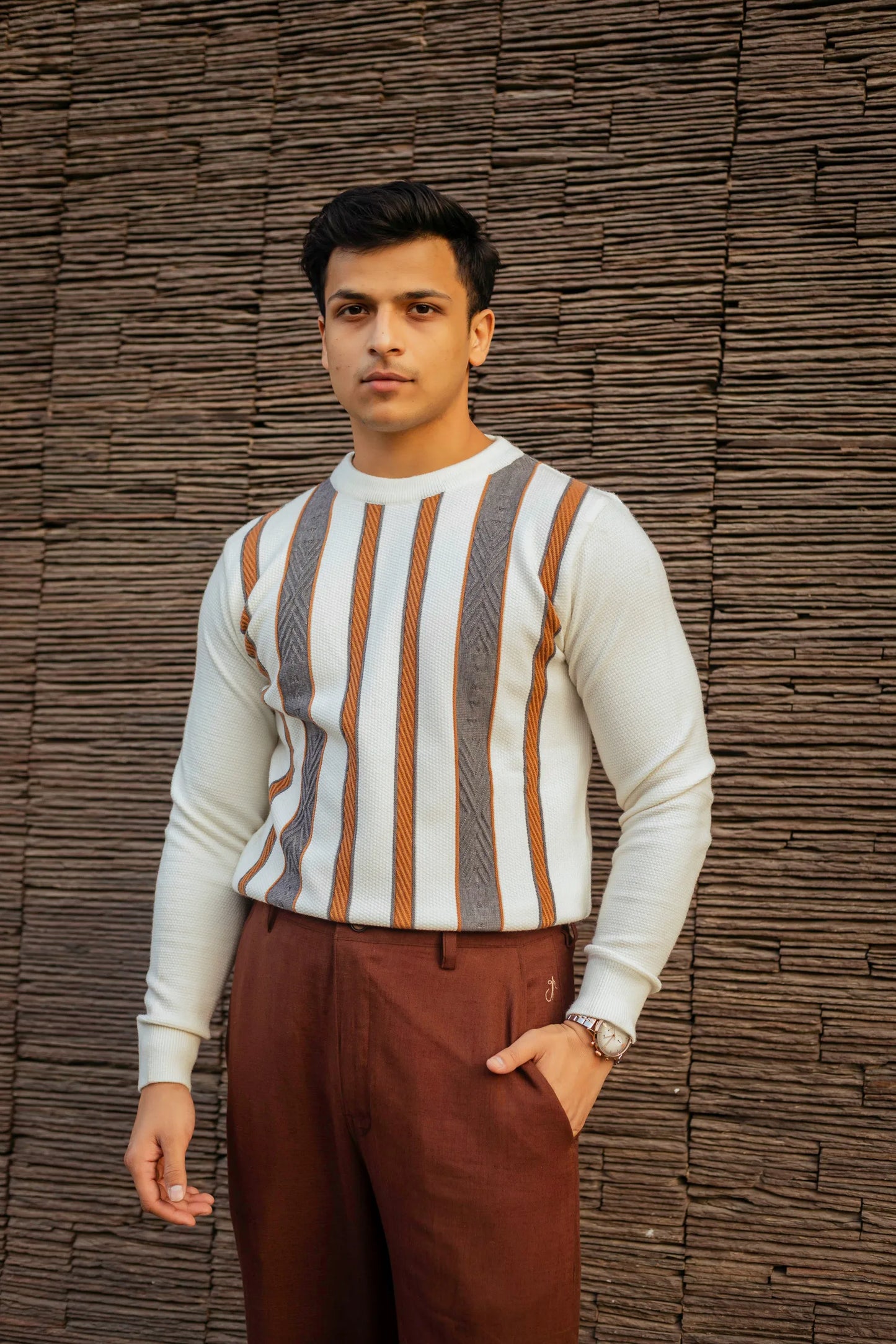 Striped Knitted Sweater