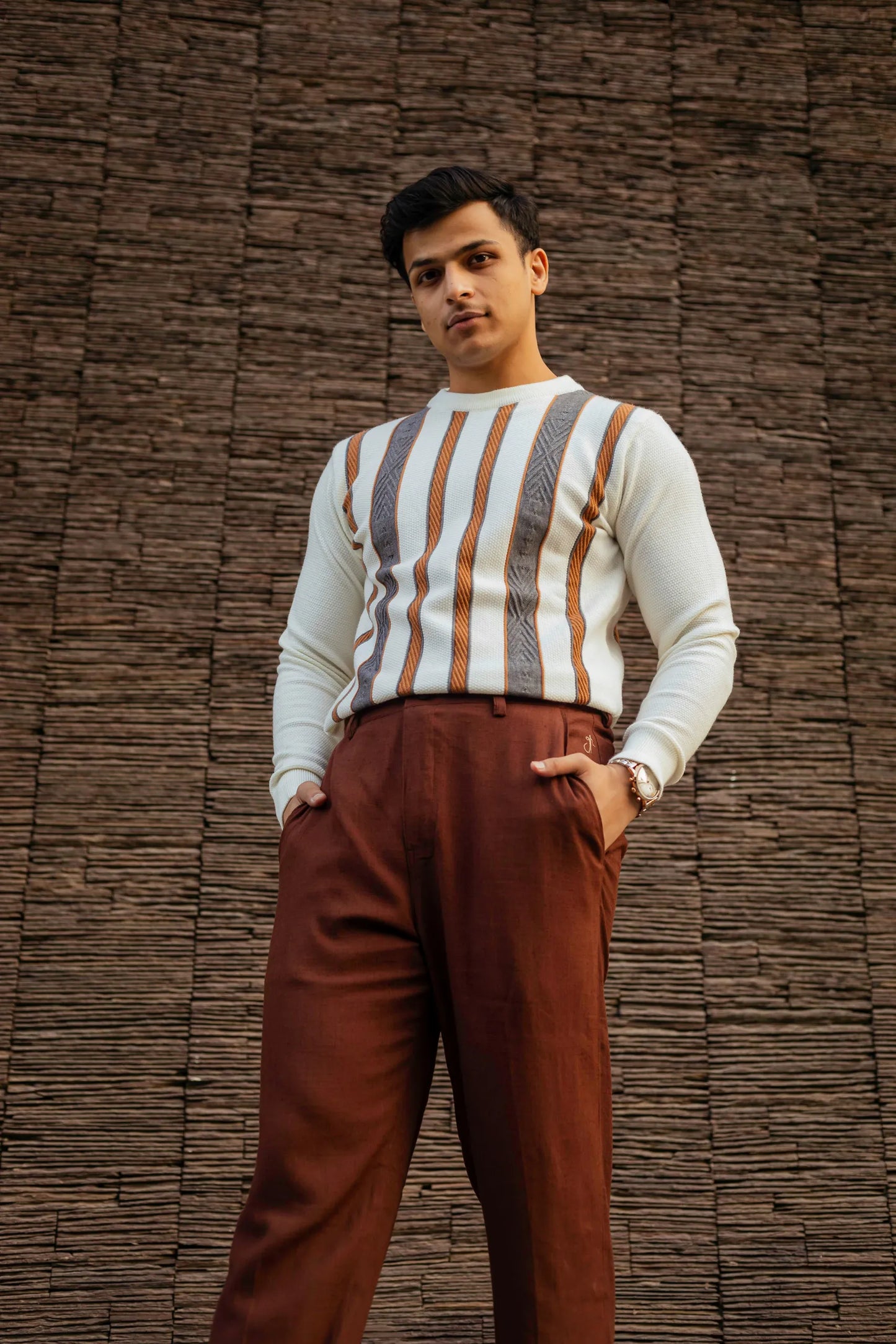 Striped Knitted Sweater