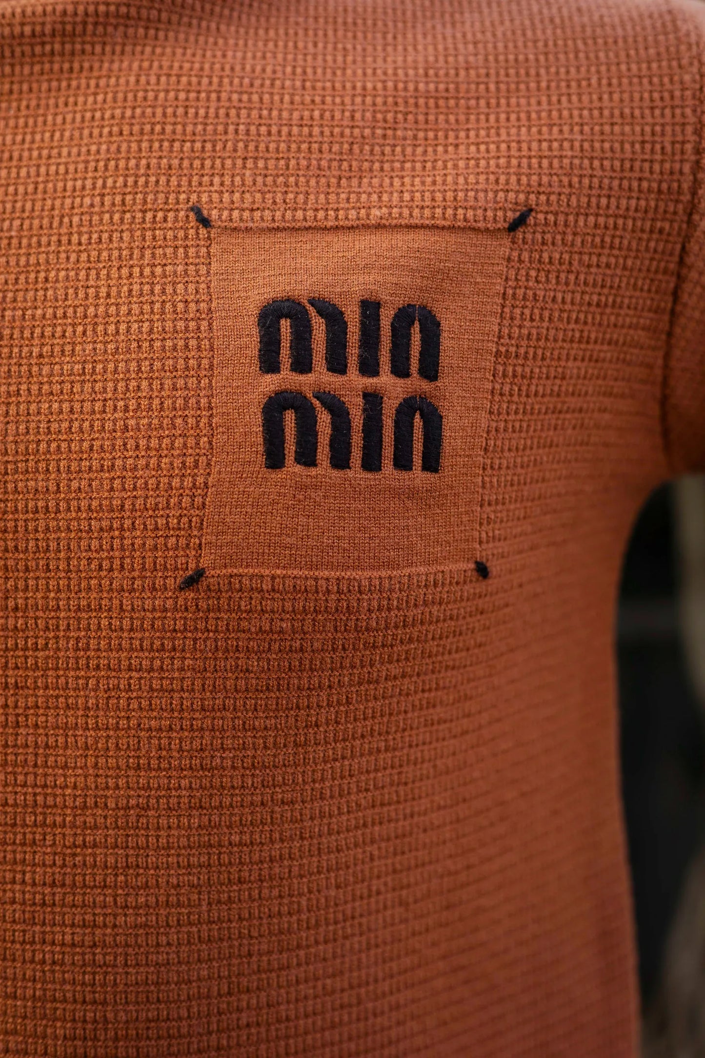 Rust Min-Min Designer Round Neck Sweater