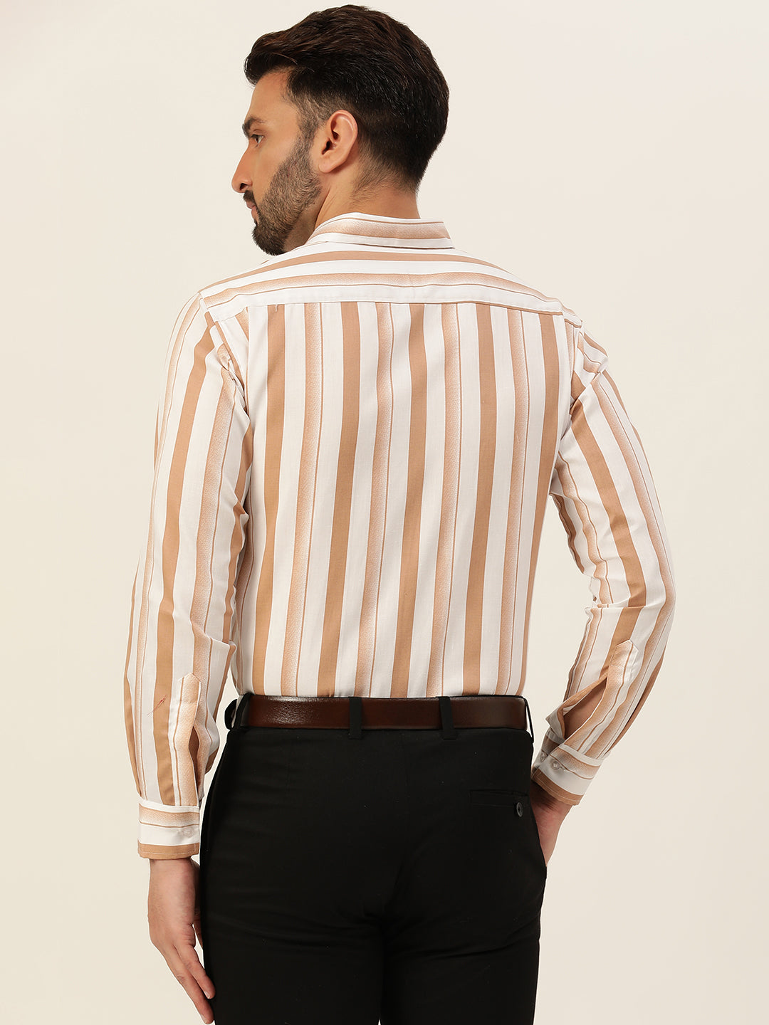 Dual Striped Men Formal Shirt