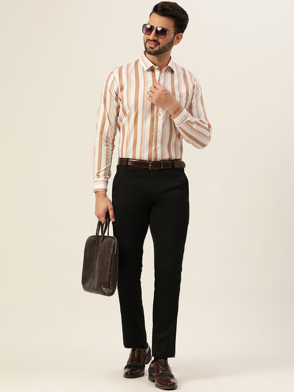 Dual Striped Men Formal Shirt