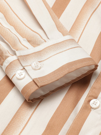 Dual Striped Men Formal Shirt