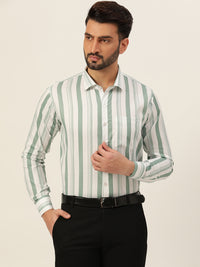 Dual Striped Men Formal Shirt