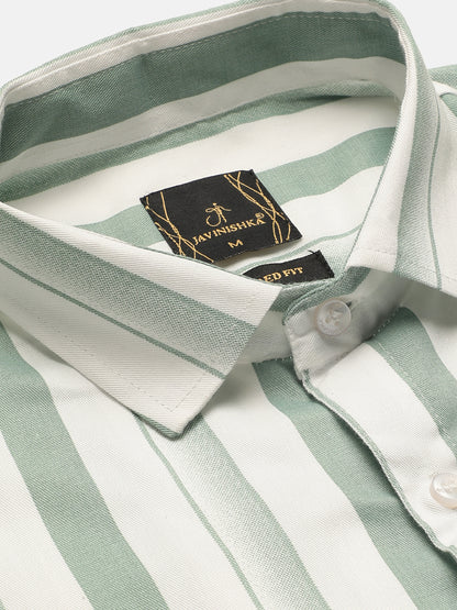 Dual Striped Men Formal Shirt