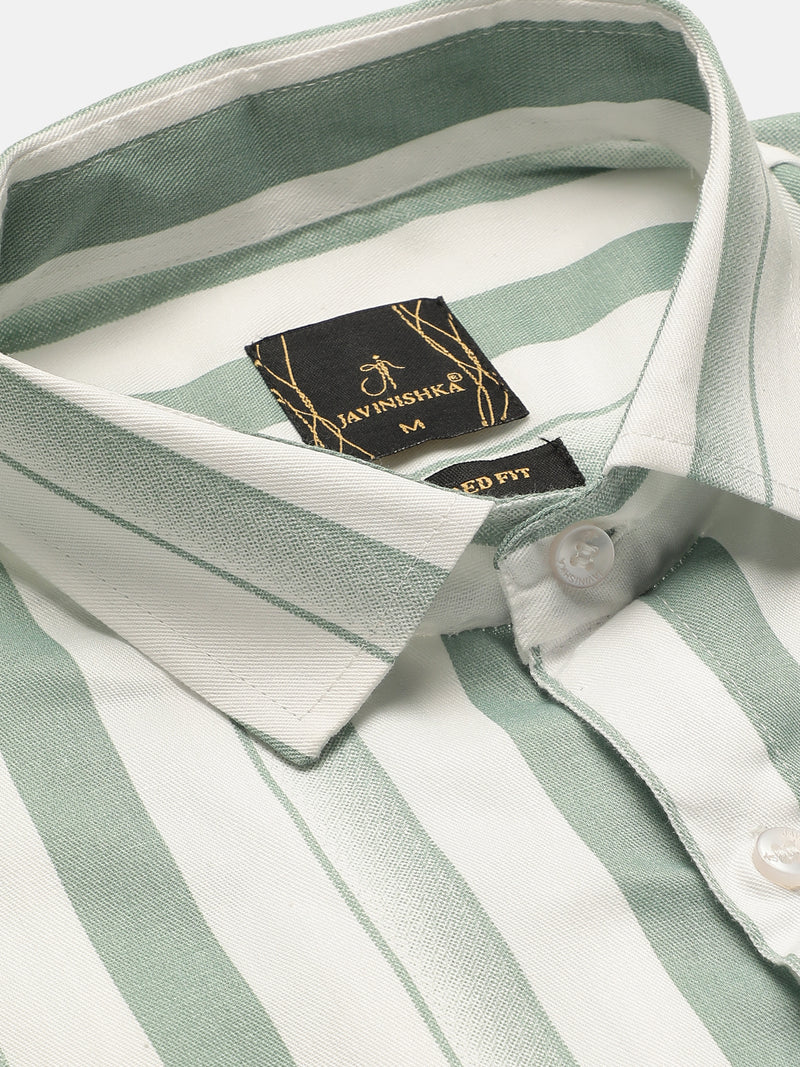 Dual Striped Men Formal Shirt