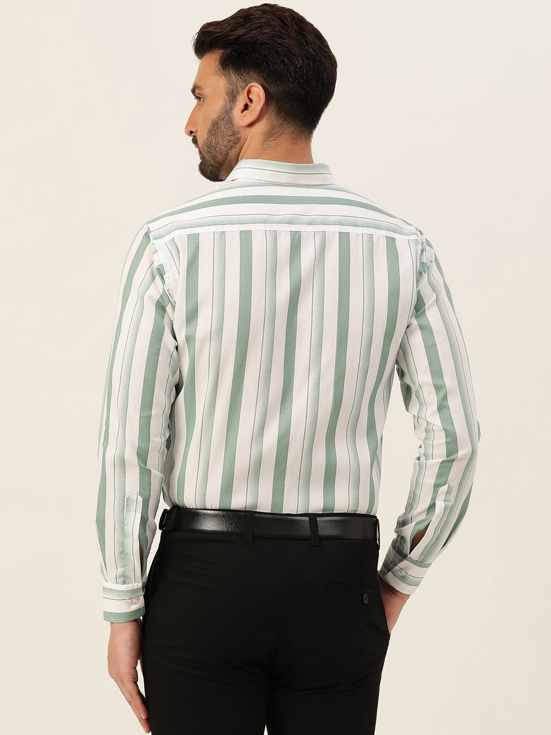 Dual Striped Men Formal Shirt