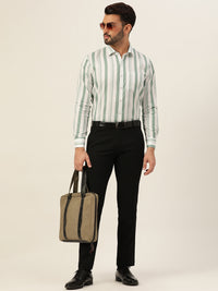 Dual Striped Men Formal Shirt