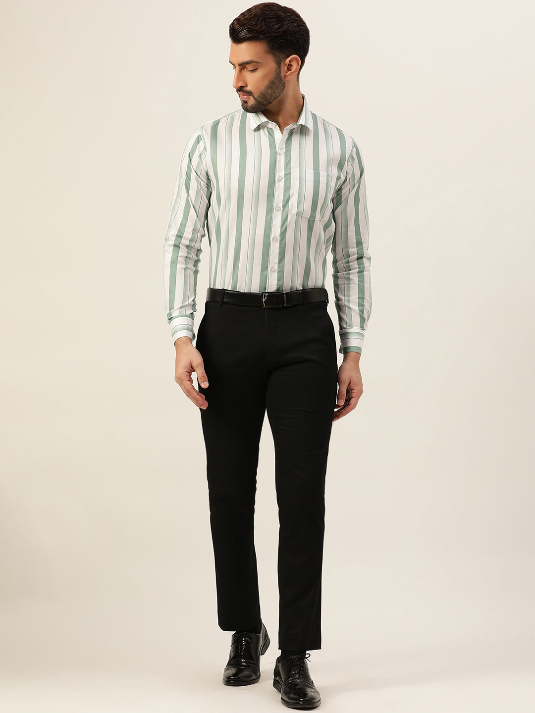 Dual Striped Men Formal Shirt