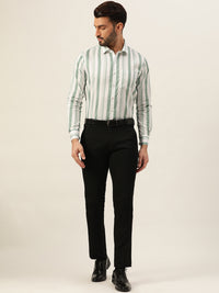Dual Striped Men Formal Shirt