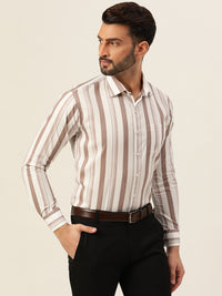 Dual Striped Men Formal Shirt