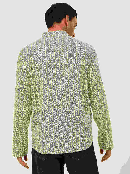 Premium Beige with Blue motiffs Handblock Printed Short Kurta