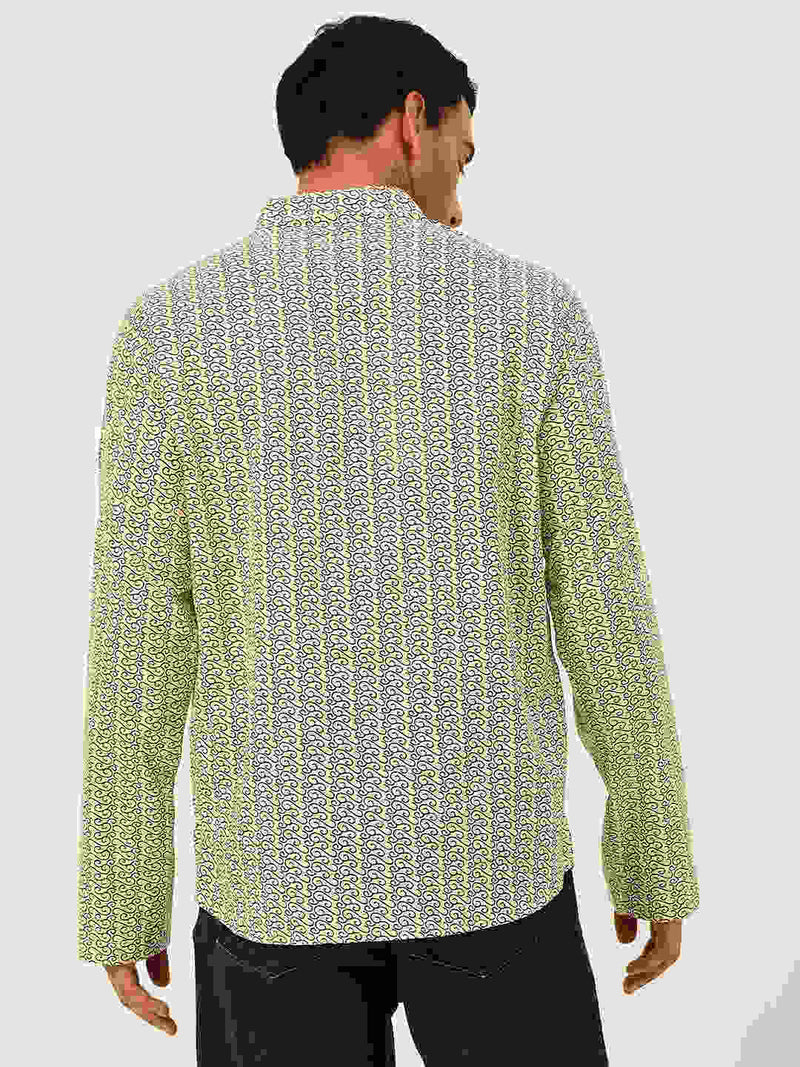 Premium Beige with Blue motiffs Handblock Printed Short Kurta