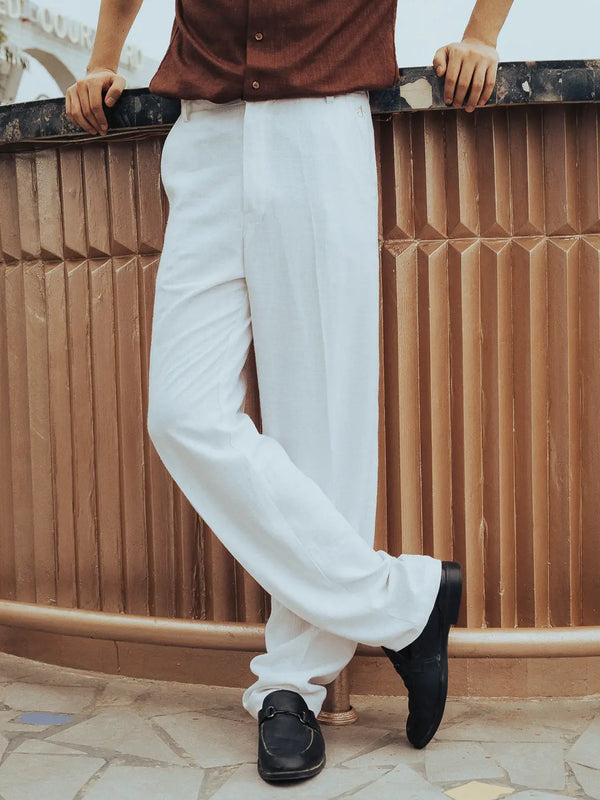 Linen High-Waist Korean Fit Pants