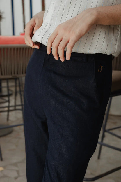 Linen High-Waist Korean Fit Pants