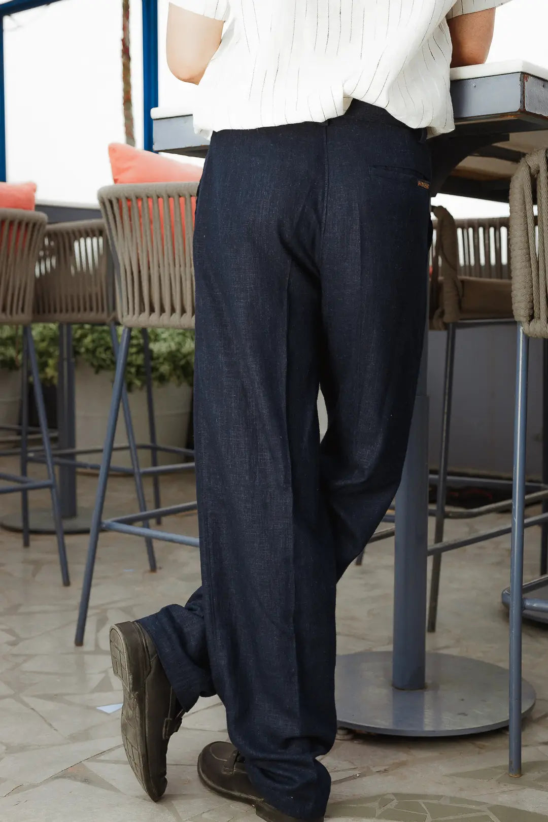 Linen High-Waist Korean Fit Pants