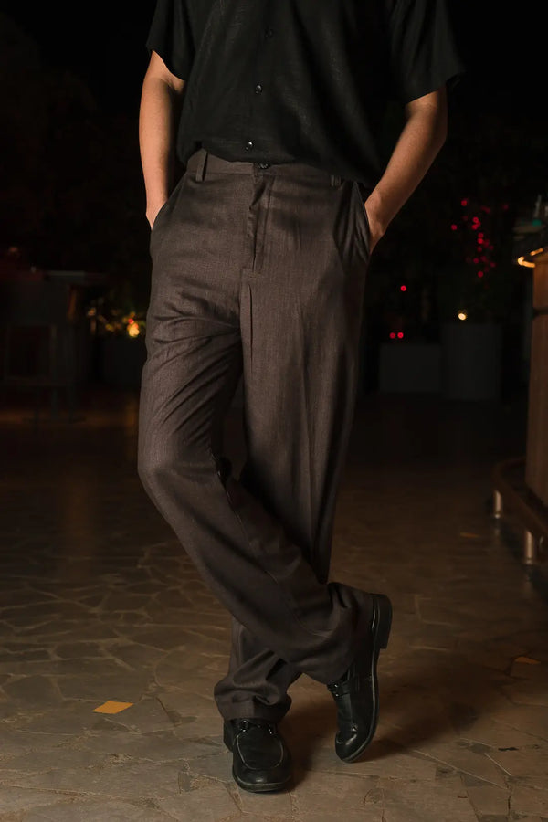 Linen High-Waist Korean Fit Pants