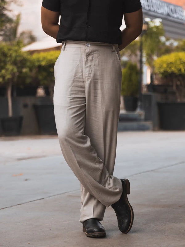 Linen High-Waist Korean Fit Pants