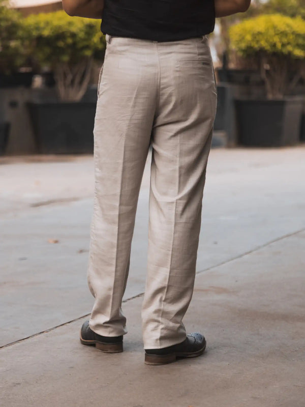 Linen High-Waist Korean Fit Pants