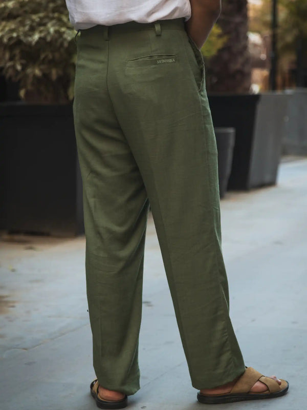 Linen High-Waist Korean Fit Pants