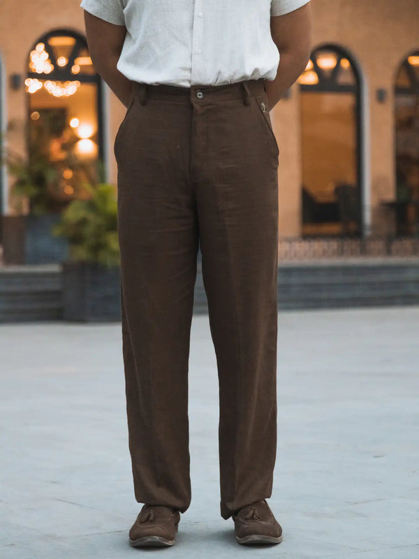 Linen High-Waist Korean Fit Pants