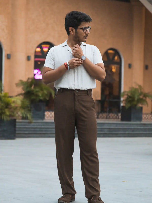 Linen High-Waist Korean Fit Pants