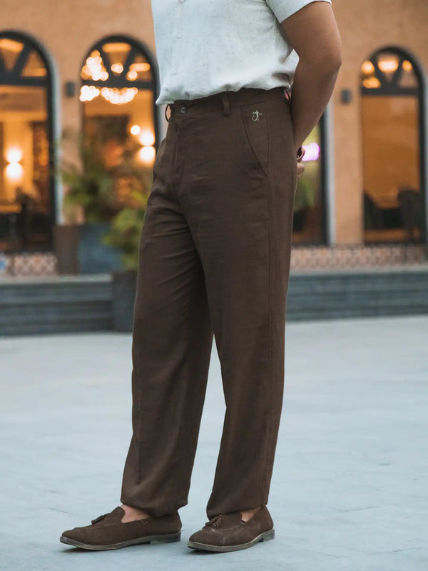 Linen High-Waist Korean Fit Pants