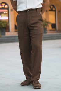 Linen High-Waist Korean Fit Pants