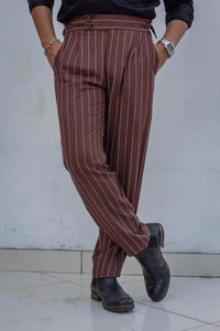 Striped Tailored Fit Gurkha Pants