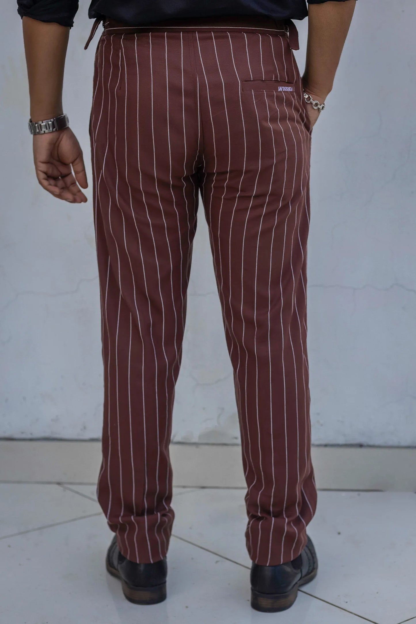 Striped Tailored Fit Gurkha Pants