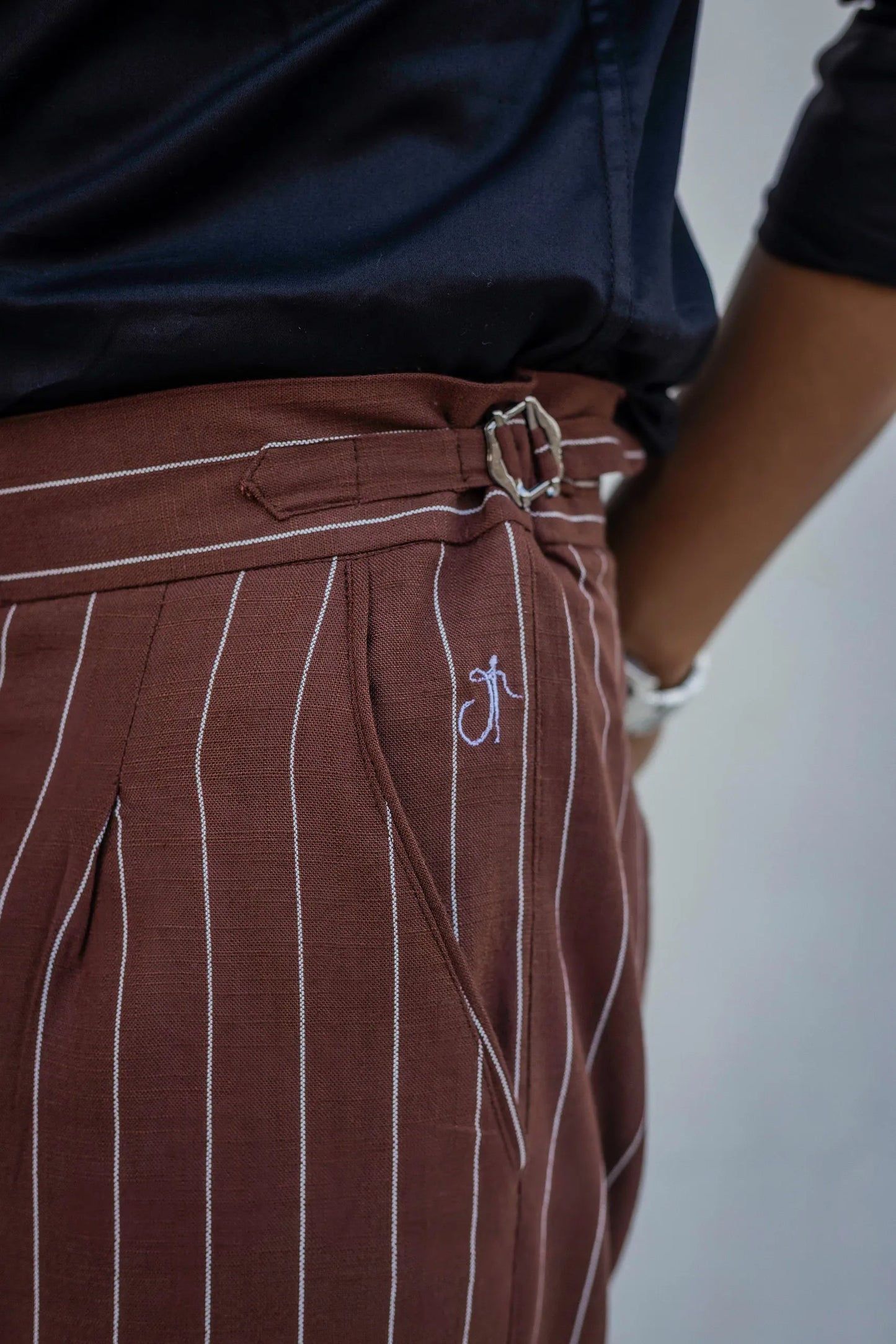 Striped Tailored Fit Gurkha Pants